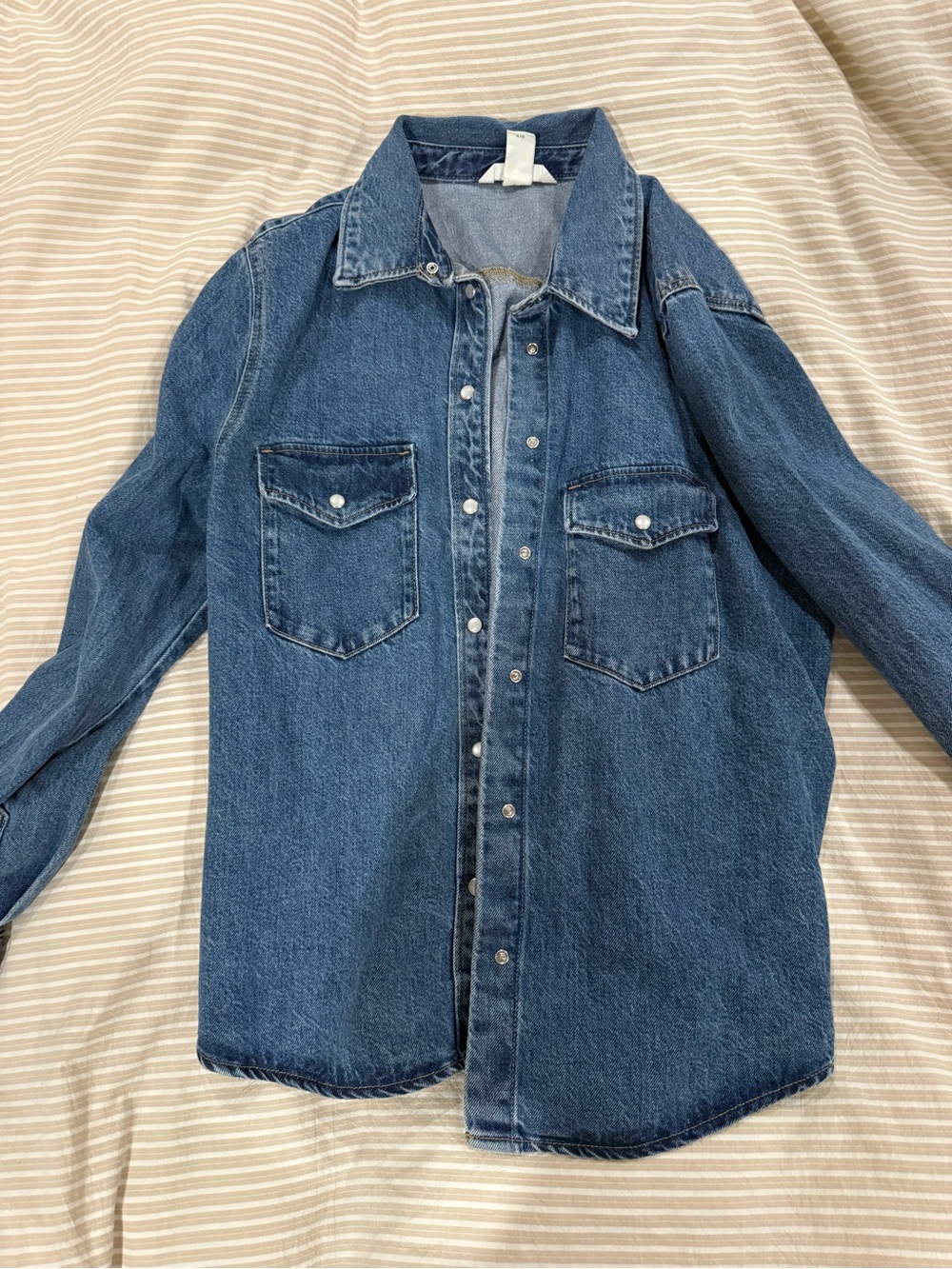 Classic Blue Denim Shirt Jacket - Women's